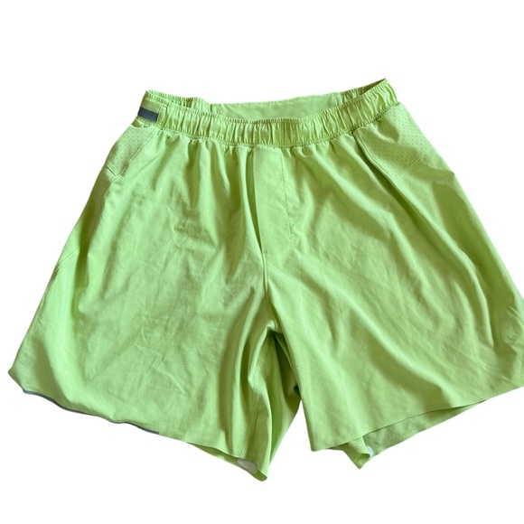 Lululemon Men’s Surge 6” Shorts Lime Green - Picture 2 of 10
